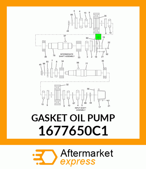 GASKET OIL PUMP 1677650C1