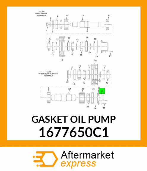 GASKET OIL PUMP 1677650C1