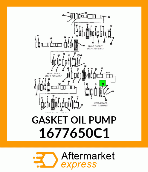 GASKET OIL PUMP 1677650C1