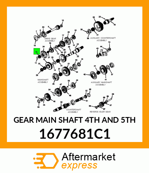 GEAR MAIN SHAFT 4TH AND 5TH 1677681C1
