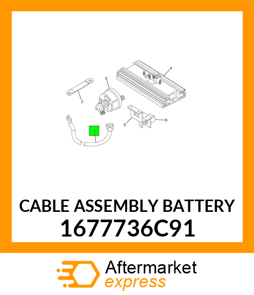 CABLE ASSEMBLY BATTERY 1677736C91