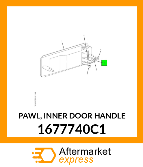 PAWL, INNER DOOR HANDLE 1677740C1