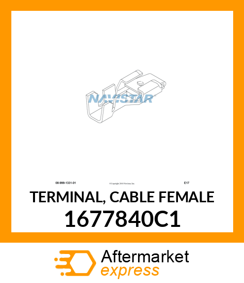 TERMINAL, CABLE FEMALE 1677840C1