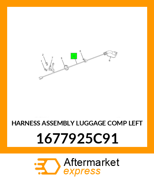 HARNESS ASSEMBLY LUGGAGE COMP LEFT 1677925C91