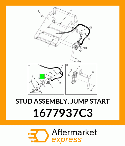 STUD ASSEMBLY, JUMP START 1677937C3