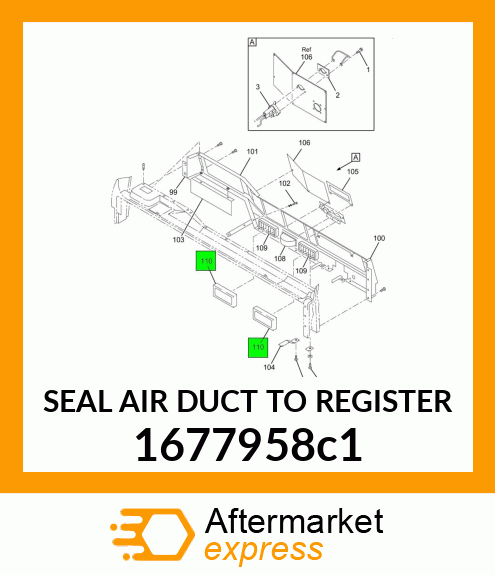 SEAL AIR DUCT TO REGISTER 1677958c1