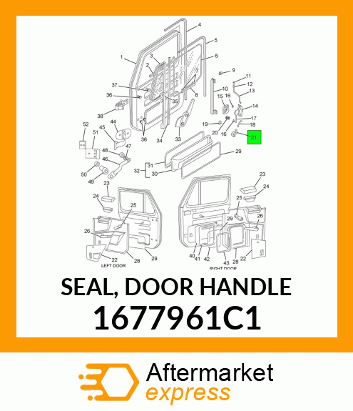 SEAL, DOOR HANDLE 1677961C1