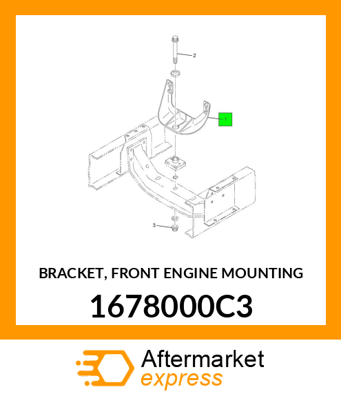 BRACKET, FRONT ENGINE MOUNTING 1678000C3