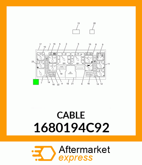 CABLE ASSEMBLY COOLANT LEVEL 1680194C92