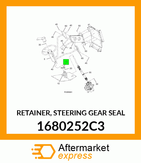 RETAINER, STEERING GEAR SEAL 1680252C3