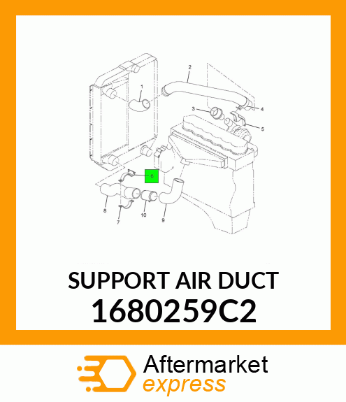 SUPPORT AIR DUCT 1680259C2