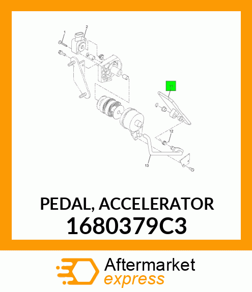 PEDAL, ACCELERATOR 1680379C3