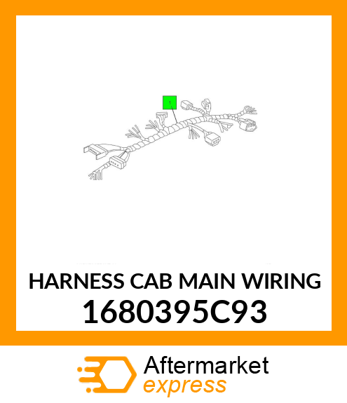 HARNESS CAB MAIN WIRING 1680395C93