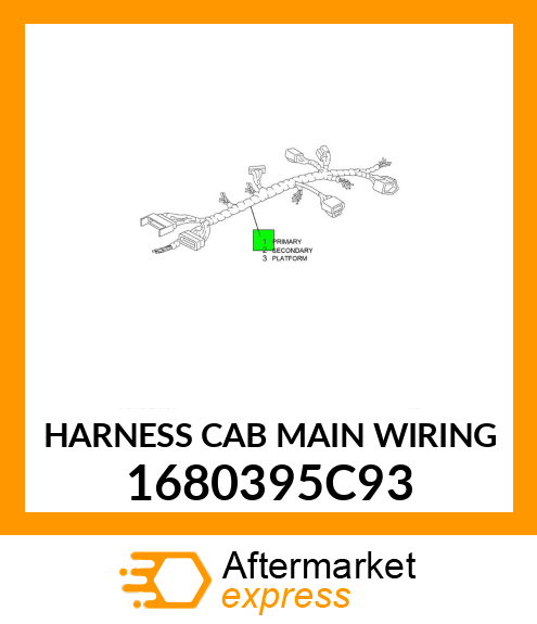 HARNESS CAB MAIN WIRING 1680395C93