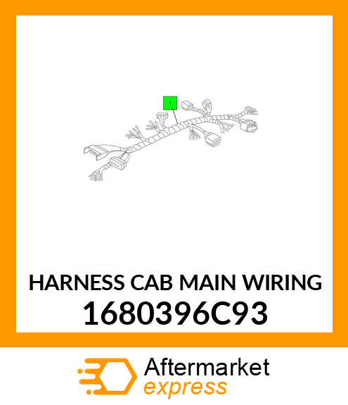 HARNESS CAB MAIN WIRING 1680396C93