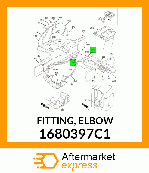 FITTING, ELBOW 1680397C1