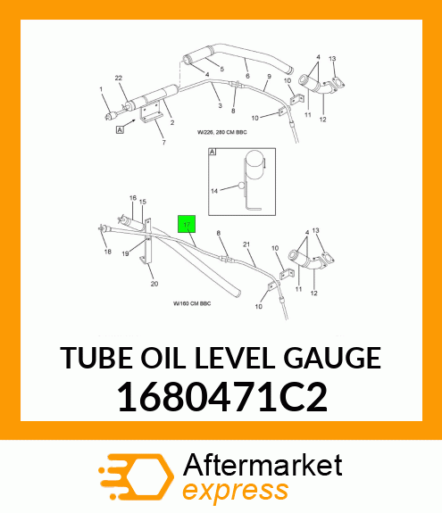 TUBE OIL LEVEL GAUGE 1680471C2