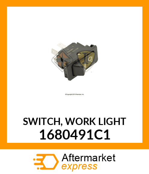 SWITCH, WORK LIGHT 1680491C1