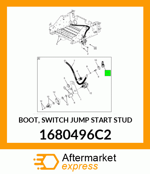 BOOT, SWITCH JUMP START STUD 1680496C2