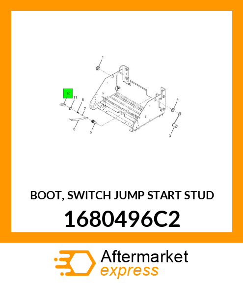 BOOT, SWITCH JUMP START STUD 1680496C2