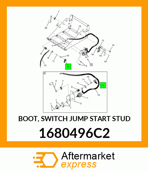 BOOT, SWITCH JUMP START STUD 1680496C2