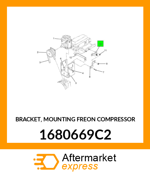 BRACKET, MOUNTING FREON COMPRESSOR 1680669C2