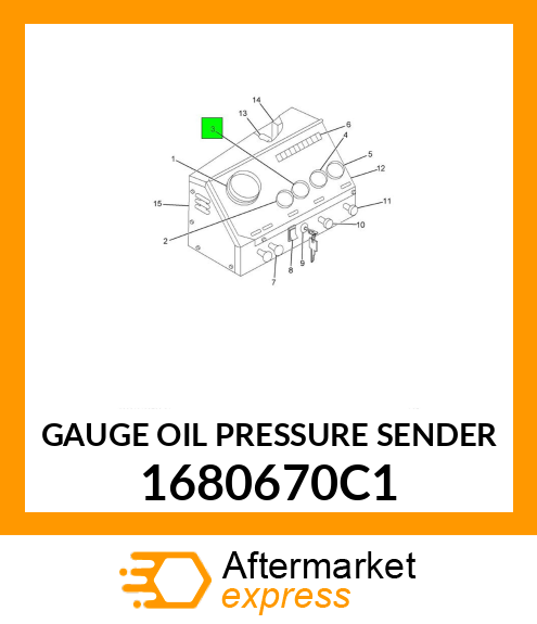 GAUGE OIL PRESSURE SENDER 1680670C1