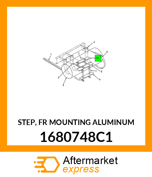 STEP, FR MOUNTING ALUMINUM 1680748C1