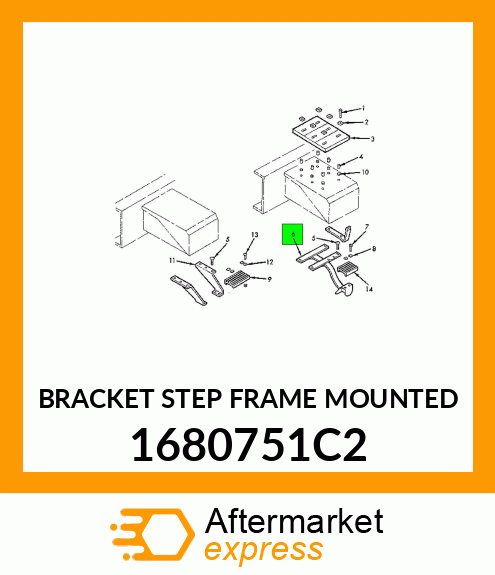 BRACKET STEP FRAME MOUNTED 1680751C2