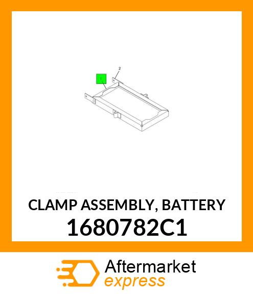 CLAMP ASSEMBLY, BATTERY 1680782C1