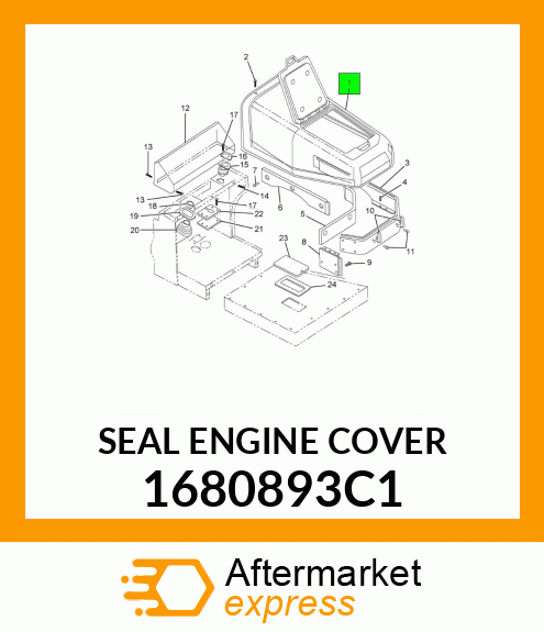 SEAL ENGINE COVER 1680893C1