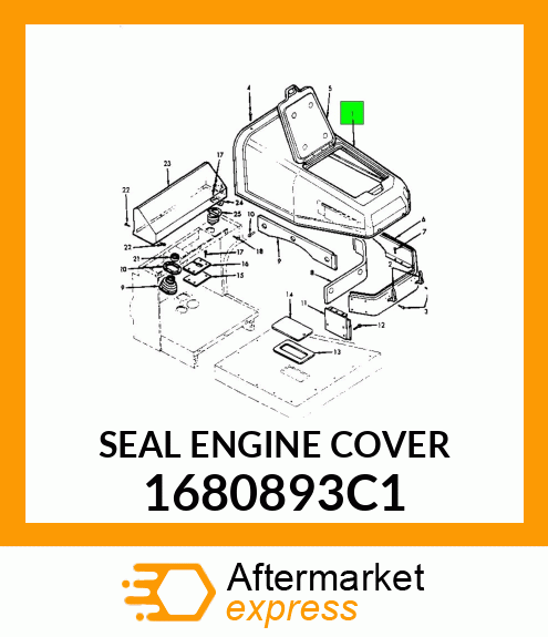 SEAL ENGINE COVER 1680893C1