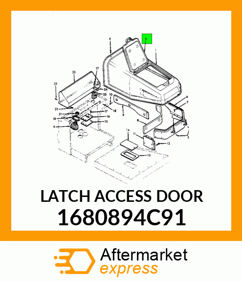 LATCH ACCESS DOOR 1680894C91