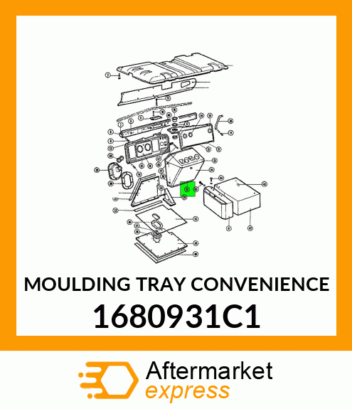 MOULDING TRAY CONVENIENCE 1680931C1