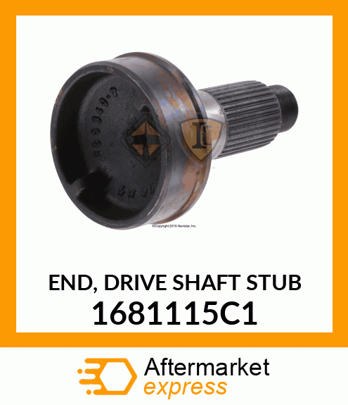 END, DRIVE SHAFT STUB 1681115C1