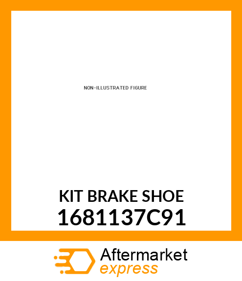 KIT BRAKE SHOE 1681137C91