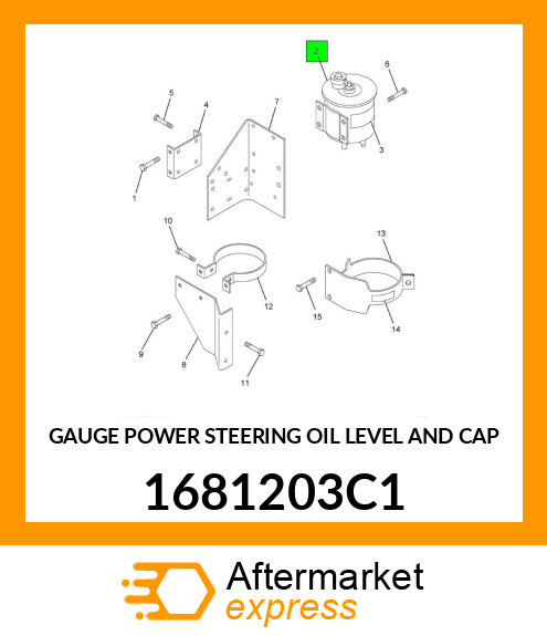 GAUGE POWER STEERING OIL LEVEL AND CAP 1681203C1
