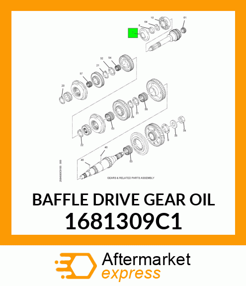 BAFFLE DRIVE GEAR OIL 1681309C1