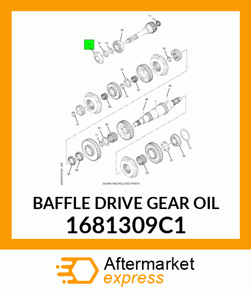 BAFFLE DRIVE GEAR OIL 1681309C1