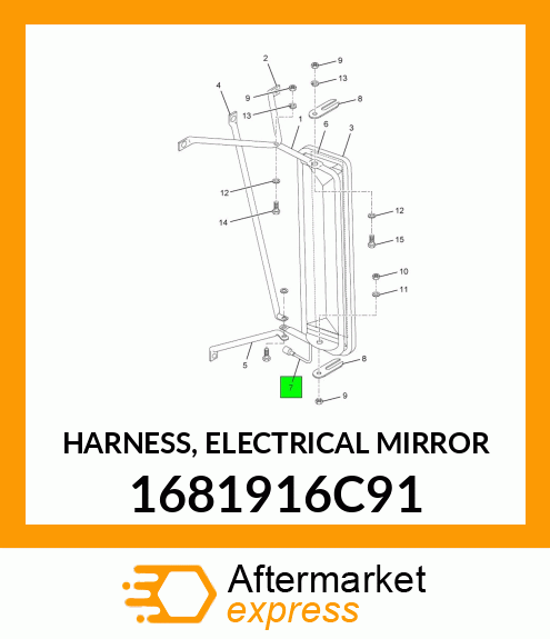 HARNESS, ELECTRICAL MIRROR 1681916C91