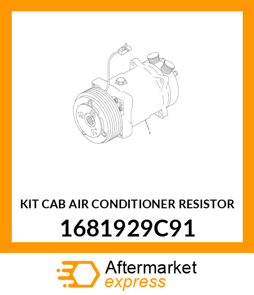 KIT CAB AIR CONDITIONER RESISTOR 1681929C91