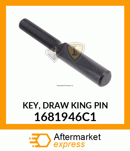 KEY, DRAW KING PIN 1681946C1