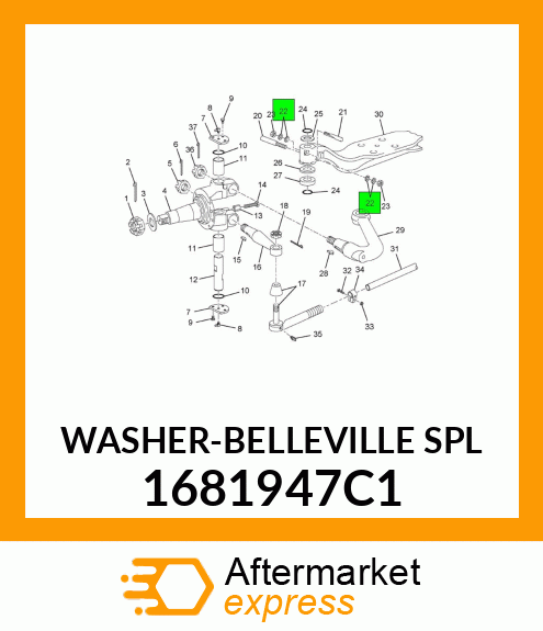 WASHER-BELLEVILLE SPL 1681947C1