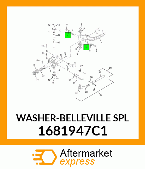 WASHER-BELLEVILLE SPL 1681947C1