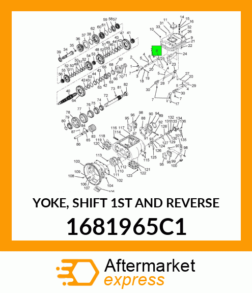 YOKE, SHIFT 1ST AND REVERSE 1681965C1