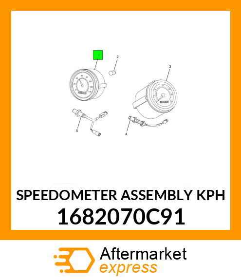 SPEEDOMETER ASSEMBLY KPH 1682070C91