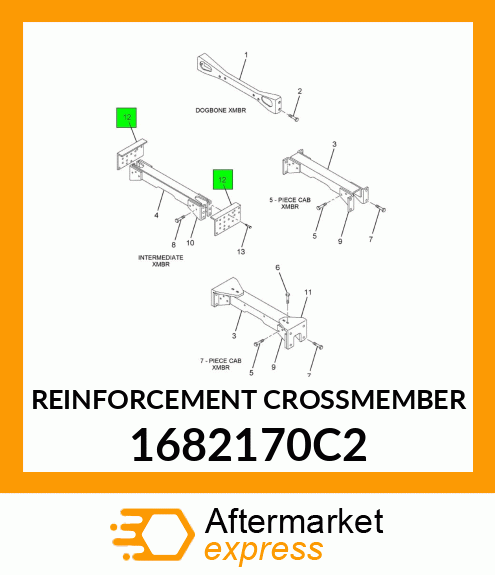 REINFORCEMENT CROSSMEMBER 1682170C2