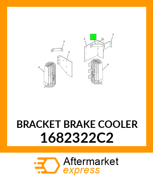 BRACKET BRAKE COOLER 1682322C2