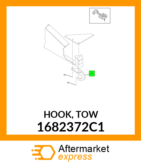 HOOK, TOW 1682372C1