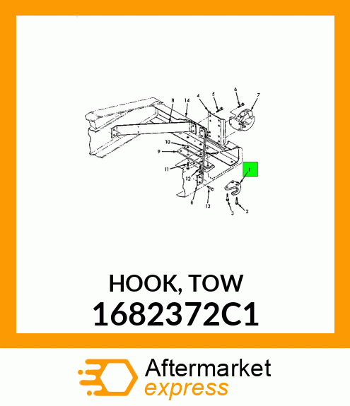 HOOK, TOW 1682372C1